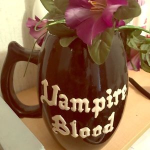 Black coffee mug